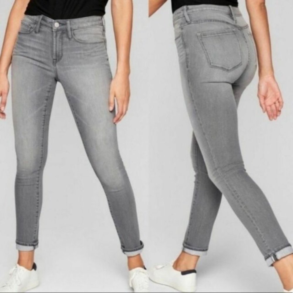Athleta Sculptek Skinny Jean Grey Wash